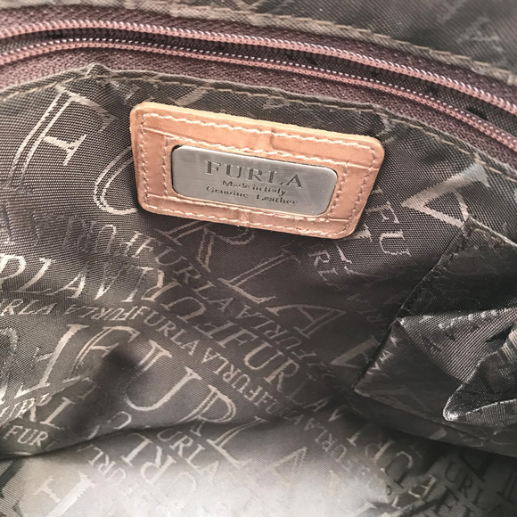 Furla leather tote w/ original storage bag - Picture 4 of 8